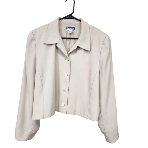 Pendleton Khaki Button Up Blazer Jacket Size 18 - Picture 1 of 10